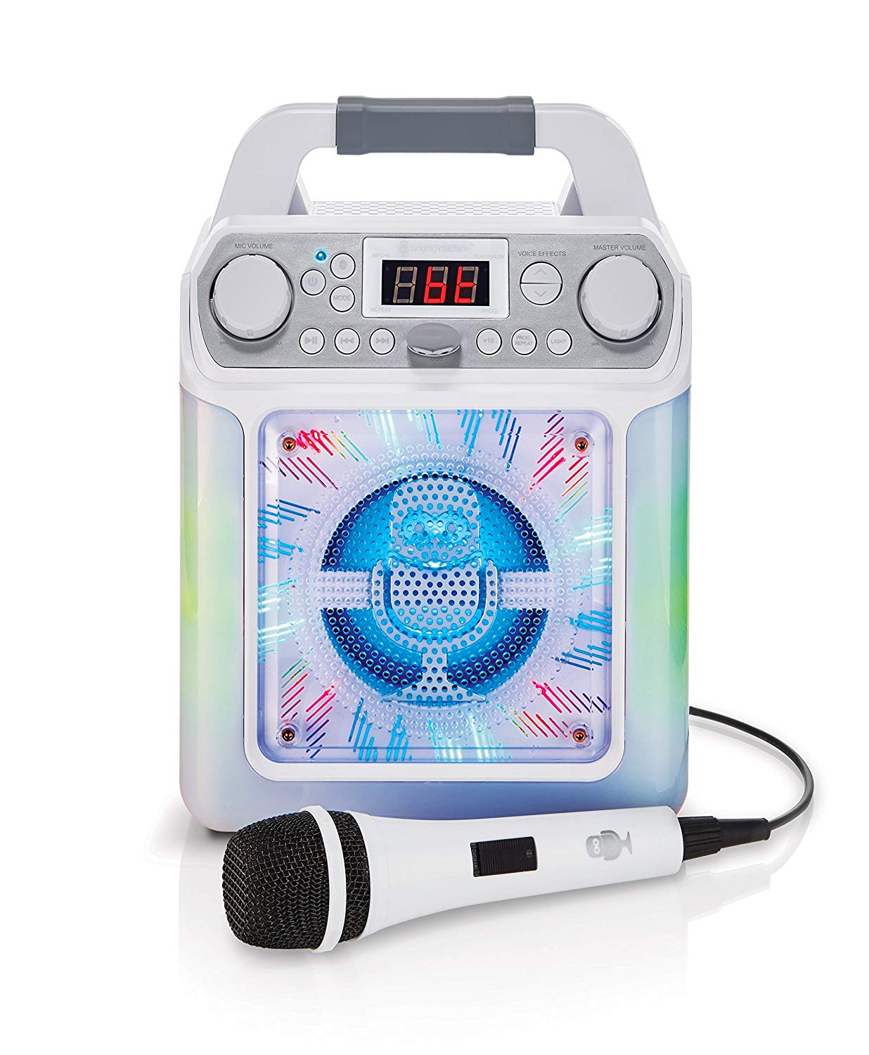 Singing Machine SML650W Bluetooth Karaoke Machine with voice changer