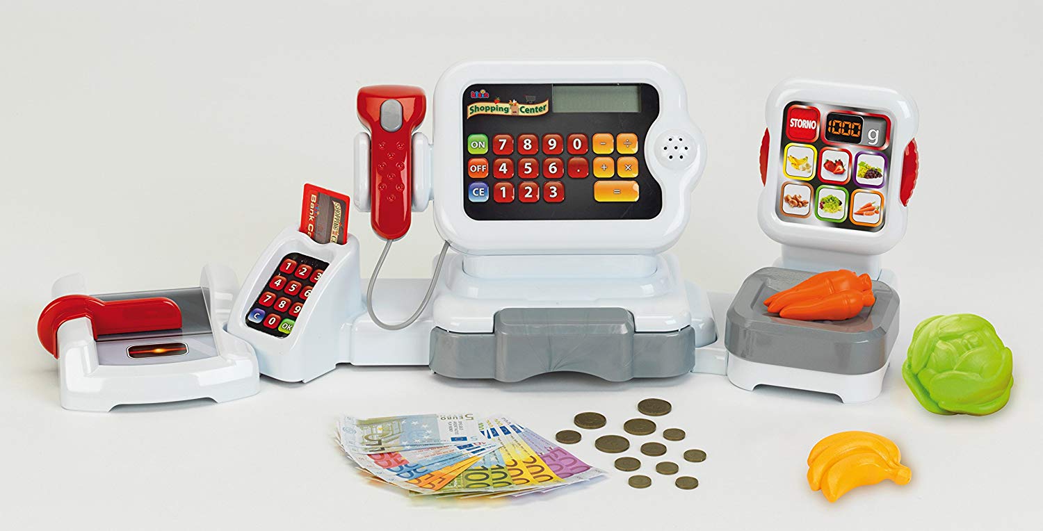 Theo Klein 9347 Electronic Cash Register and Schale Set with
