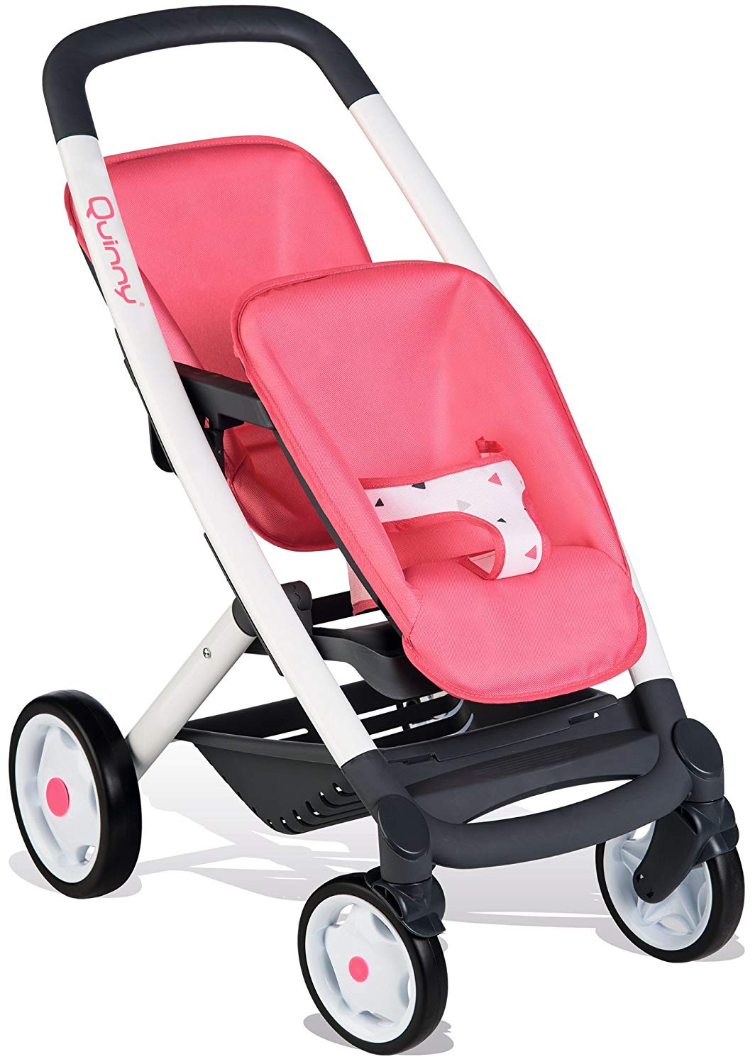 Evalueerbaar Specifiek moederlijk Smoby 253298 Pink Wheel Maxi-COSI & Quinny Twin Pushchair Baby Stroller |  Stylish Dolls Buggy with Silent multidirectional Wheels & Ergonomic Handle  | Ages 3 – TopToy