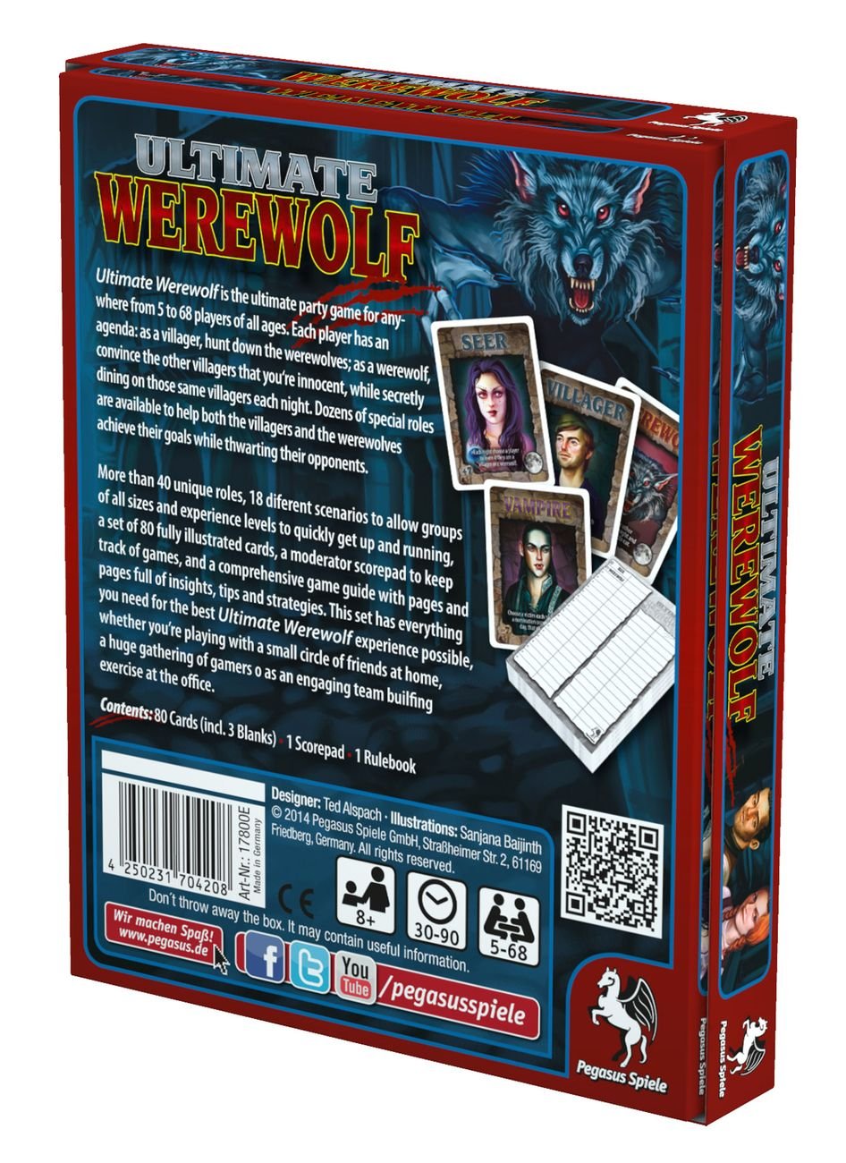Ultimate Werewolf Party Game By Ted Alspach TopToy