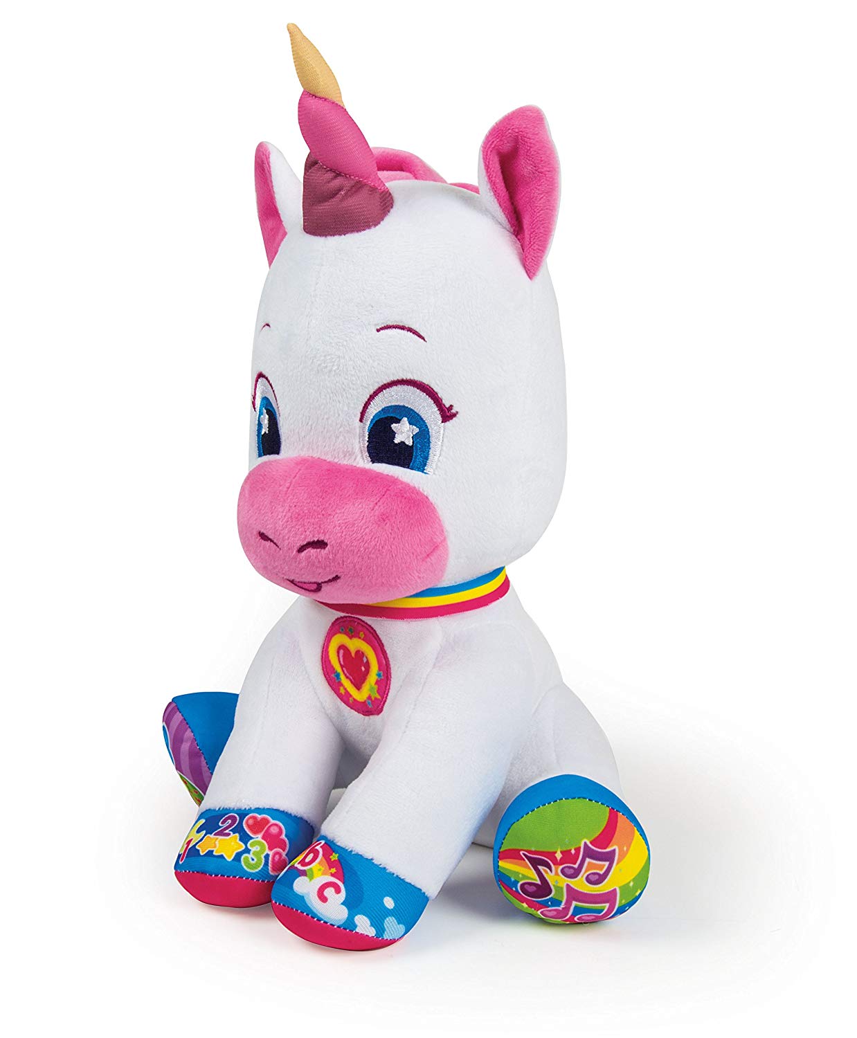 baby clementoni unicorn learning soft toy