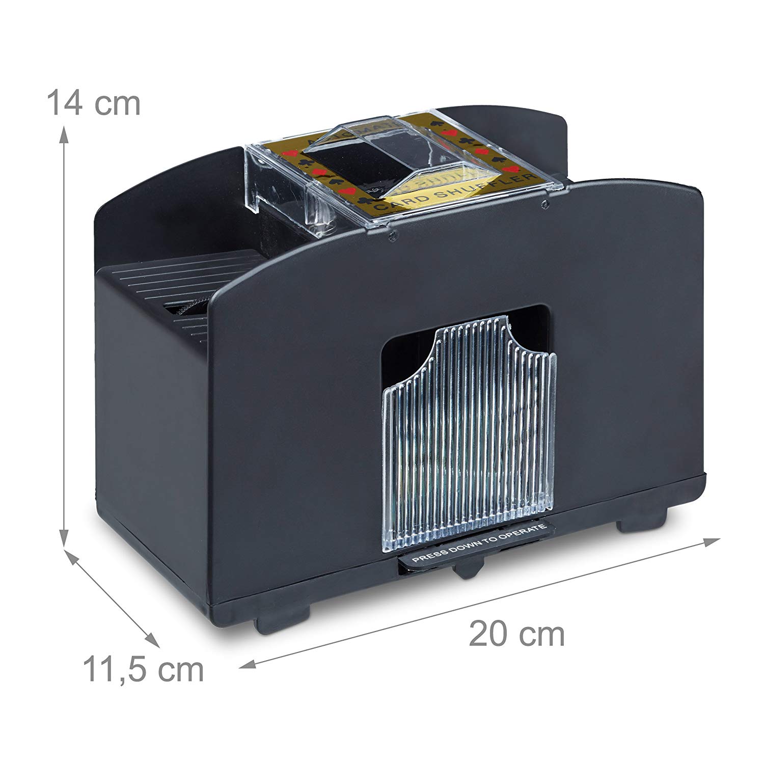 Relaxdays 10020521 Card shuffling machine Electric shuffling machine as