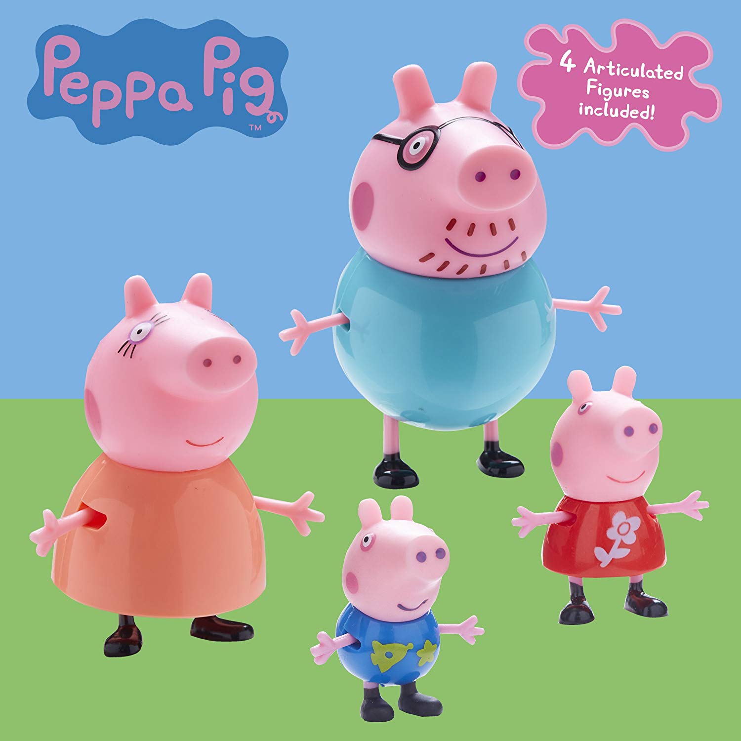 peppa pig family soft toys