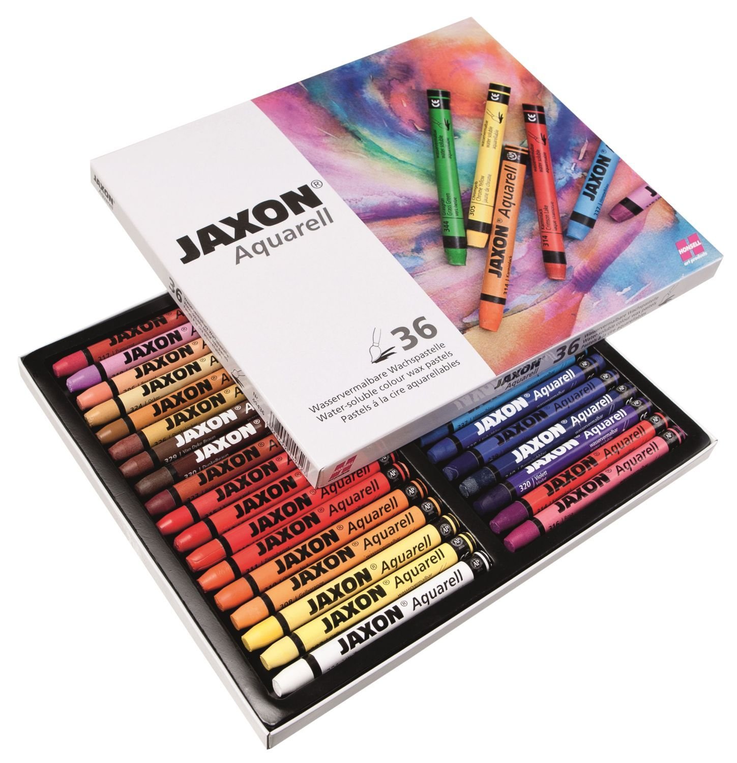 Jaxon by Honsell 49436 Watercolour Wax Pastels Set Of 36 TopToy