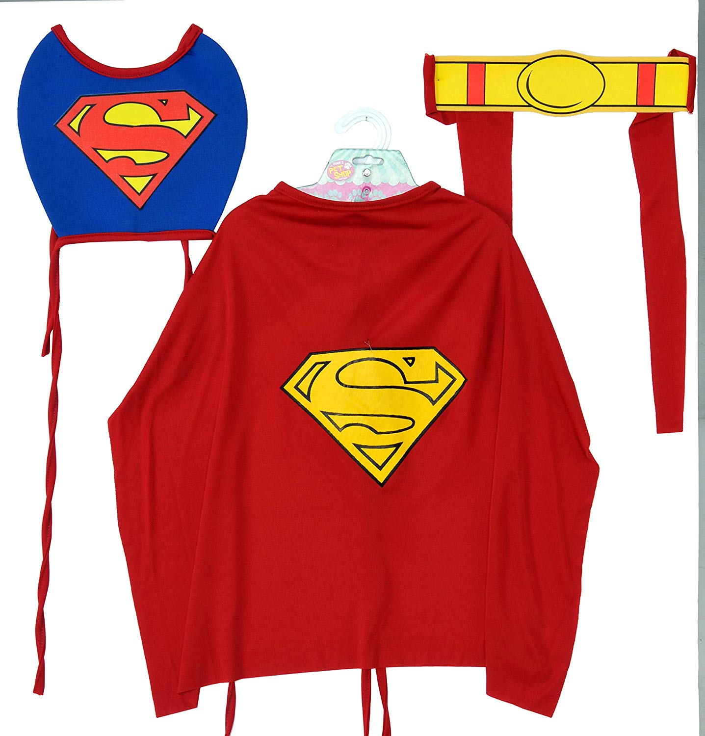 Rubie’s 887892M Official Superman Pet Dog Costume, Blue/Red, Medium ...