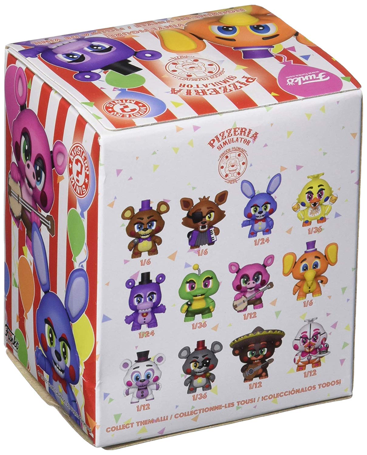 Funko 32148 Mystery Mini Blind Box Games Fnaf 6 Pizzeria Simulator Pdq Cdu 12 Five Nights