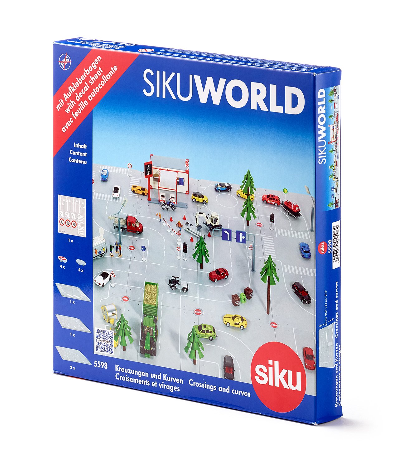 SIKU World Track with Crossings and Curved Sections Toy – TopToy