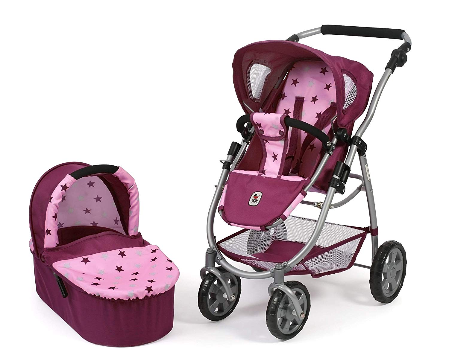 Bayer Chic 2000 638 78 Combi Doll’s Pram Emotion 2-in-1 Stars ...