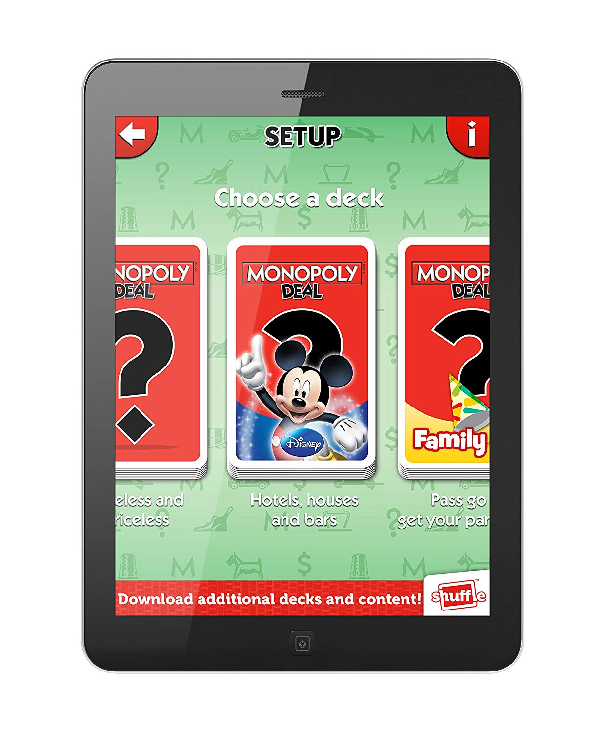 Shuffle Monopoly Deal Disney Card Game TopToy