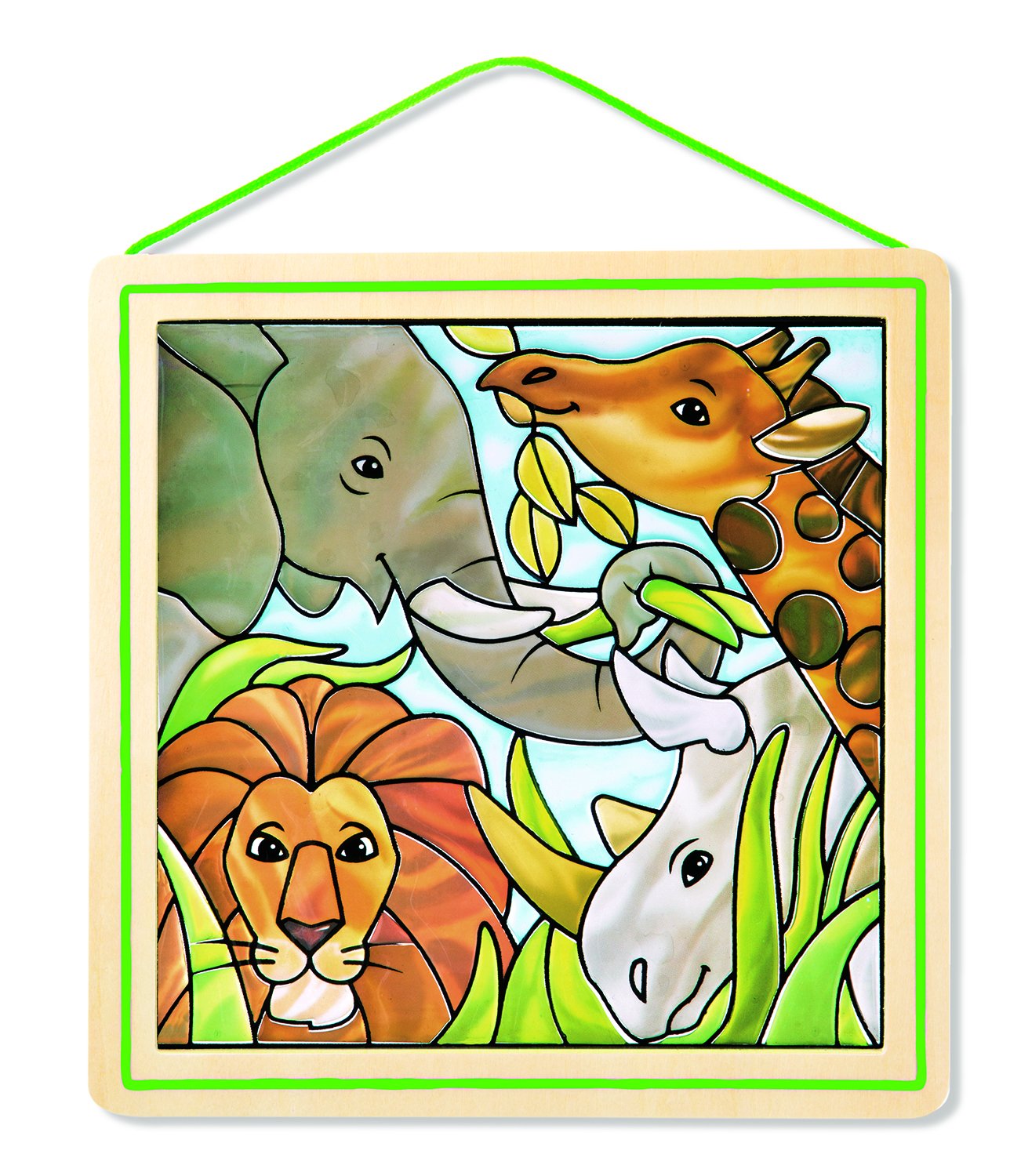Melissa & Doug Stained Glass Made Easy Activity Kit, Safari TopToy
