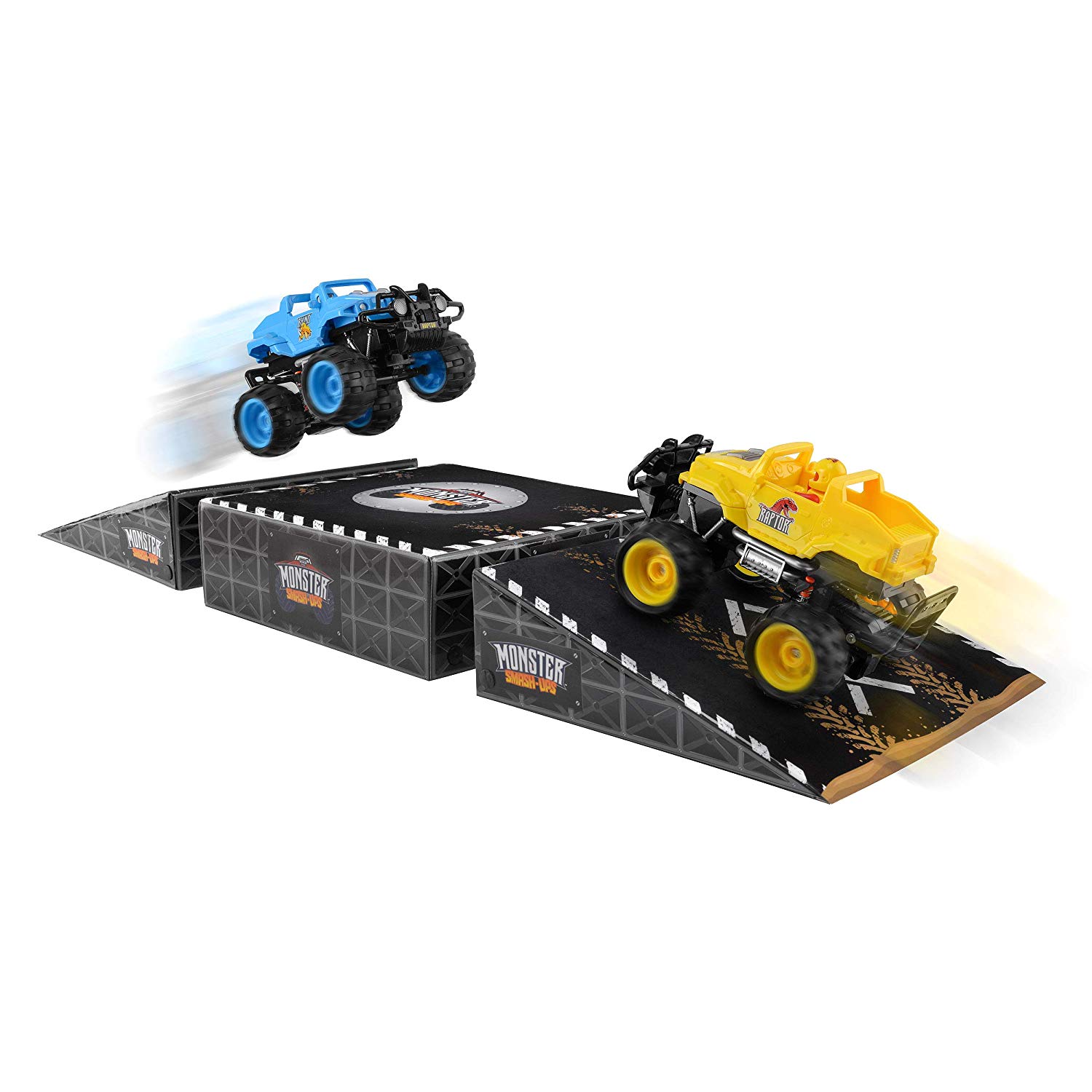 Monster Smash Ups Ramp Set for Remote Control RC Trucks and Cars, Black