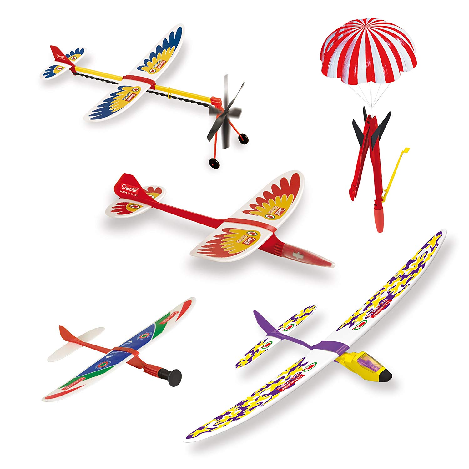 Quercetti Q3599 Quercetti-3599 World of Flight 6 Model Kits in Gift Box ...