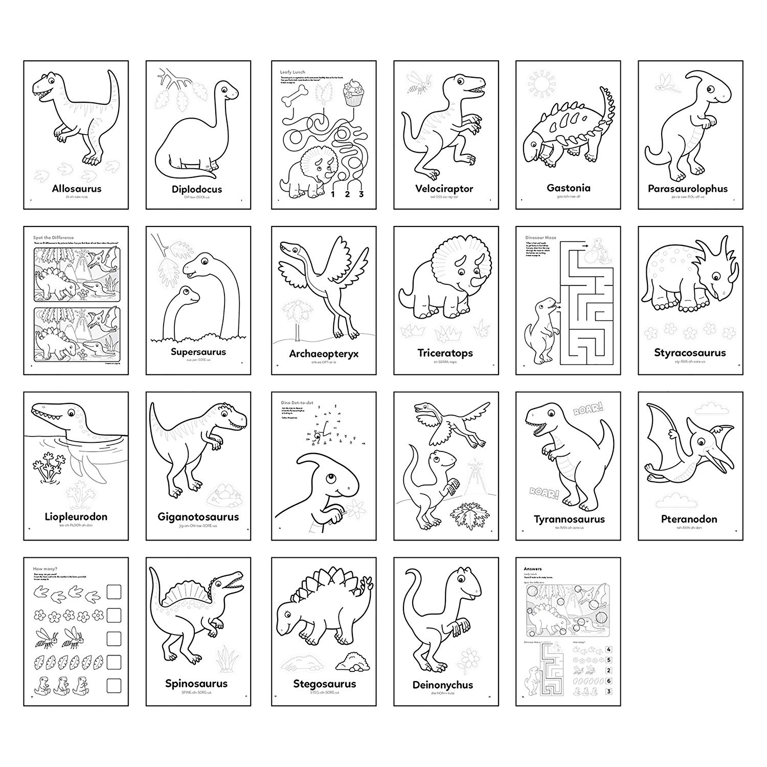 Orchard Toys Dinosaur Sticker Colouring Book – Educational Colouring ...