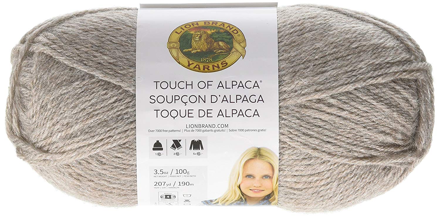 Lion Brand Touch of Alpaca Yarn - Taupe