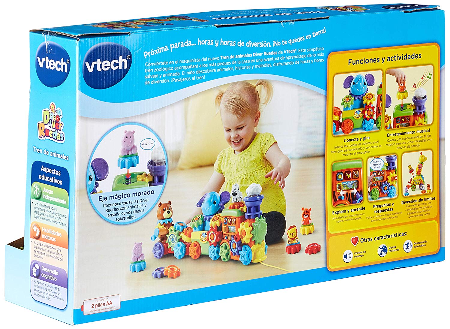 VTech – 80 – 198922 Train of Animals Interactive with 13 Melodies and 5 ...
