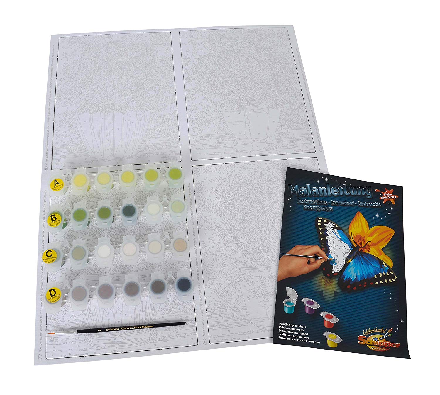 Schipper 609340687 “Culinary Herbs Quattro Paint By Numbers Board TopToy