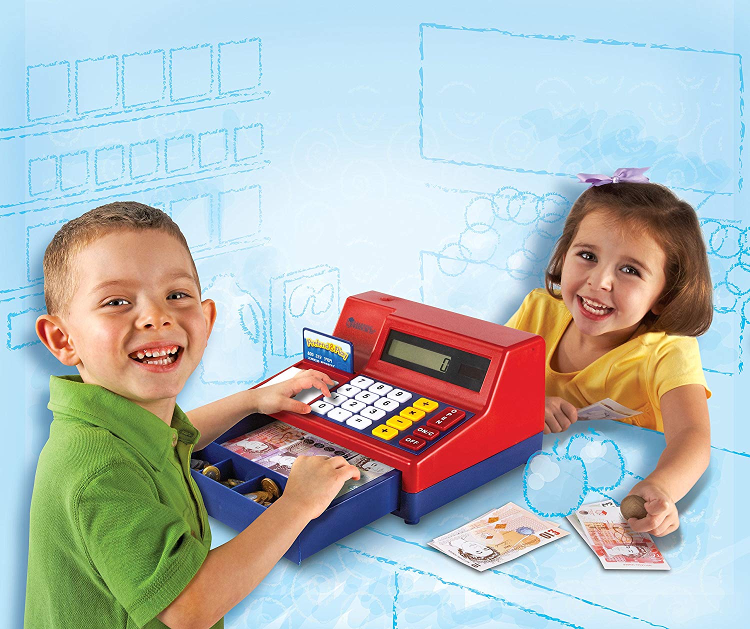 Learning Resources LSP2629UK Pretend & Play Calculator Cash Register