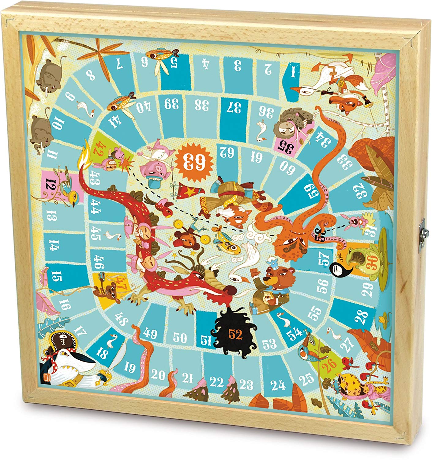 Vilac 6107 Pirates & Knights Wooden Games Set, Multi-Color - Image 3