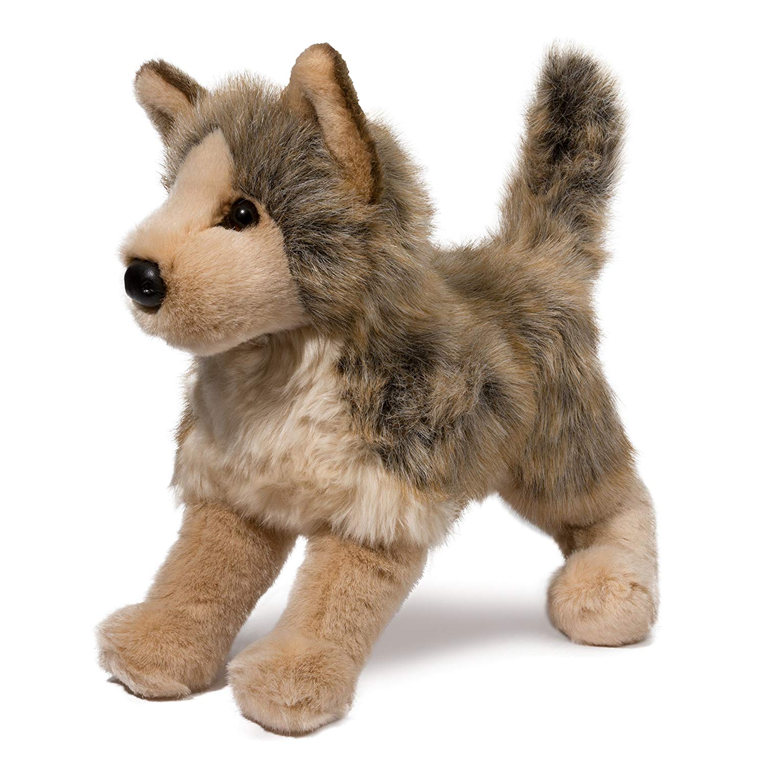 white wolf cuddly toy