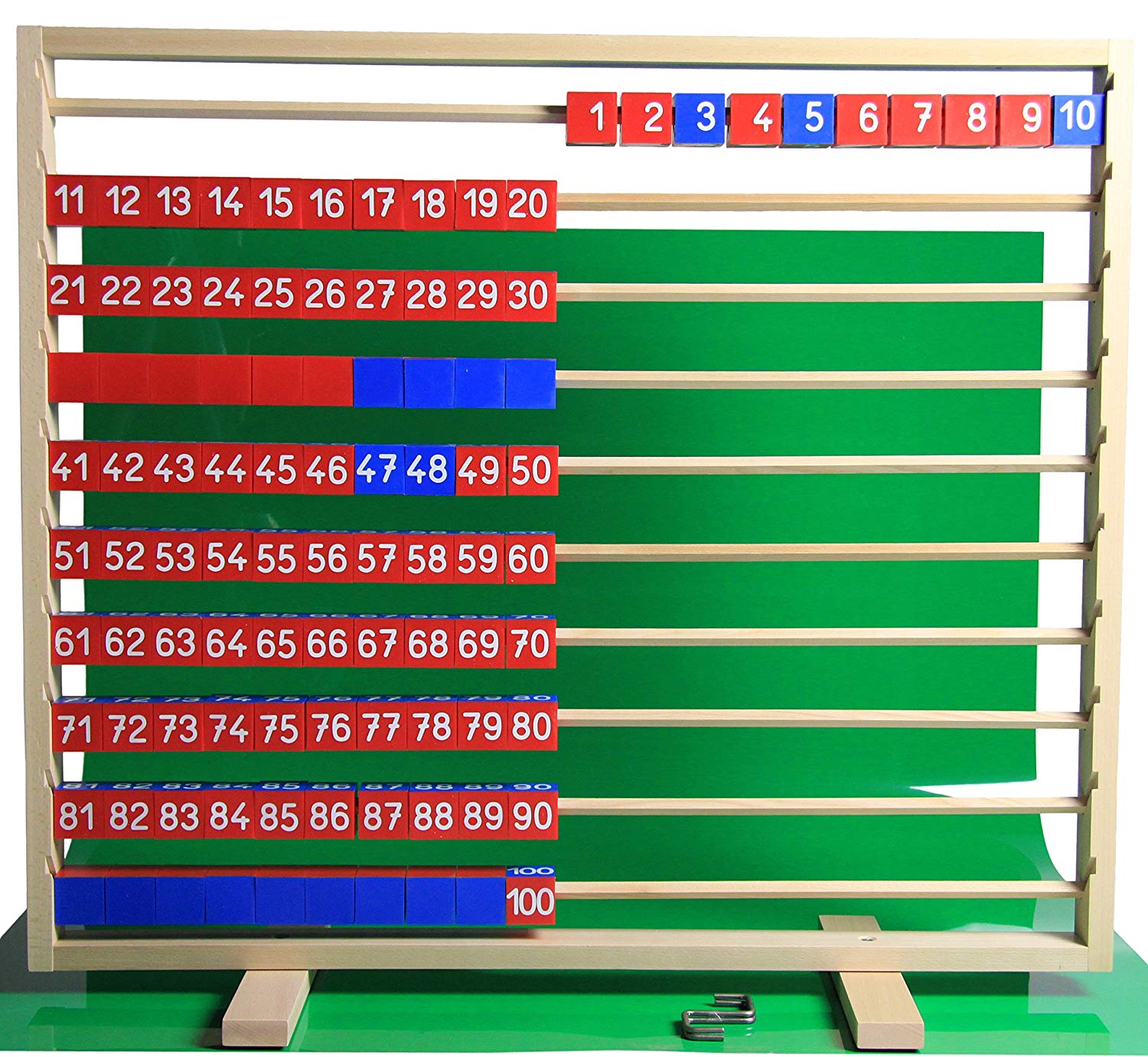 WISSNER Piastrine Decimali Colorate - Set Da 352 Pezzi Per Imparare La Matematica Giocando