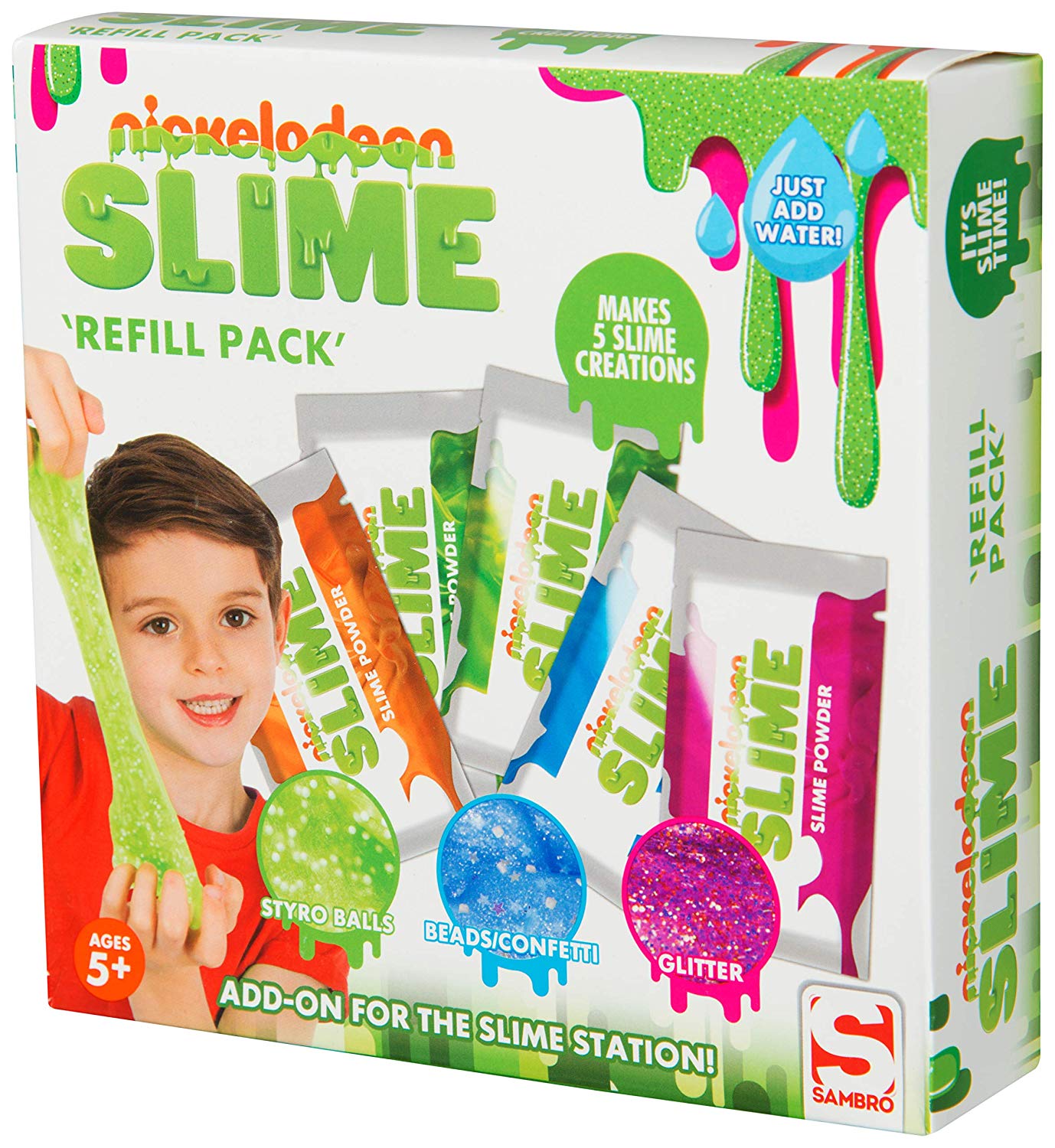 Sambro SLM-4651-1 Nickelodeon Slime Refill Pack, Multi – TopToy