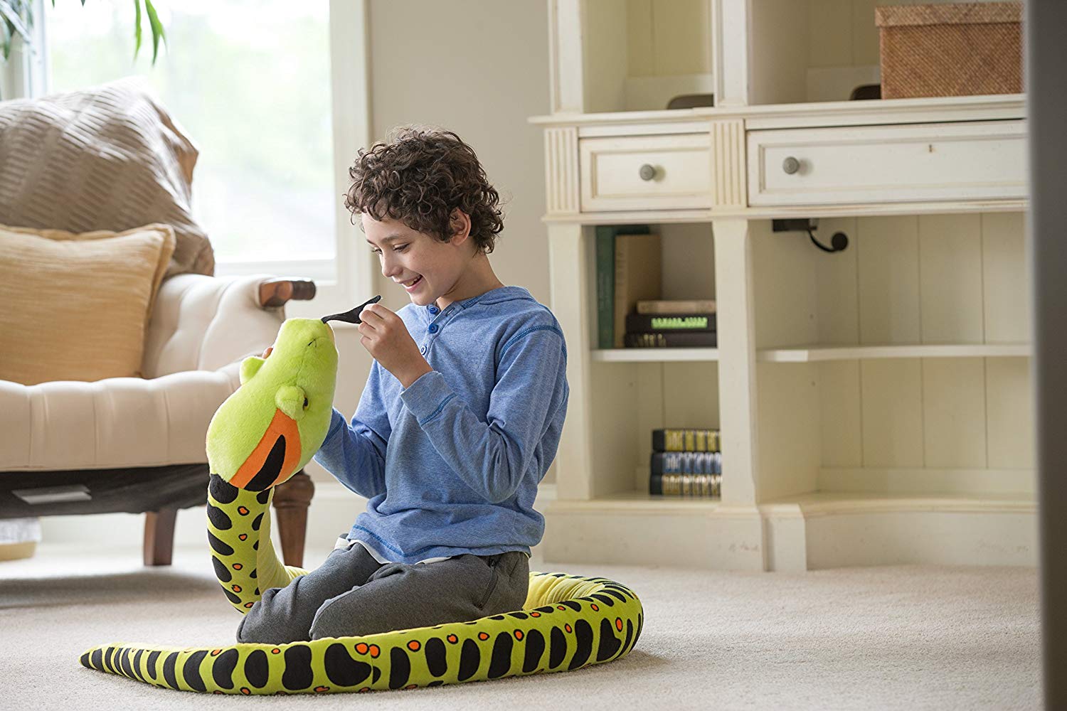 Wild Republic 21689 Serpiente Peluches Jumbo Plush Snake Anaconda, Soft Toy, 280 cm, Multi - Image 3