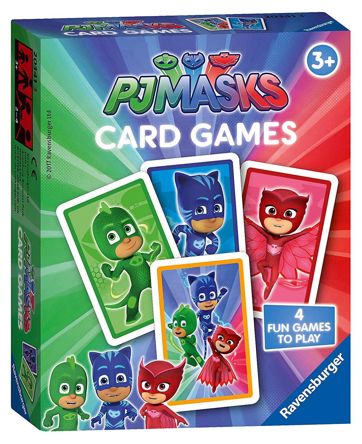 Ravensburger 20341 PJ MasksCard Game for Kids Age 3 Years and UpPlay
