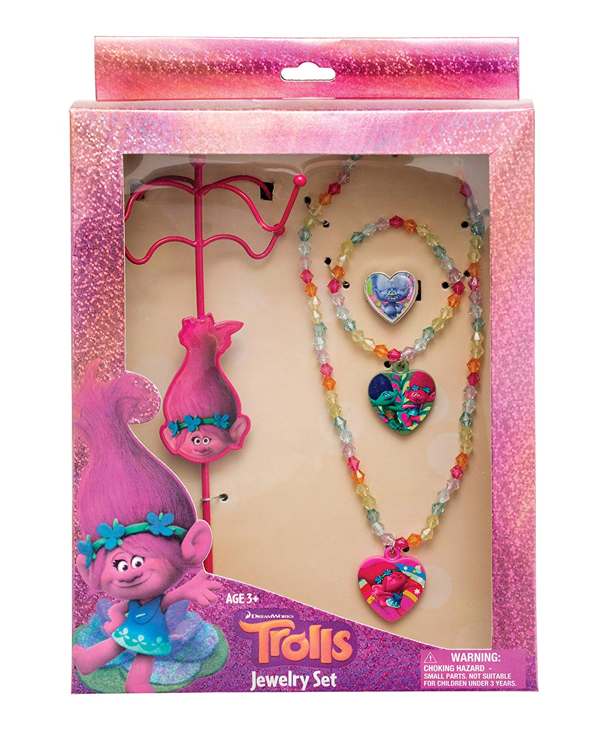 Joy Toy 65173 Trolls Jewellery with Holder in Gift Wrap – TopToy