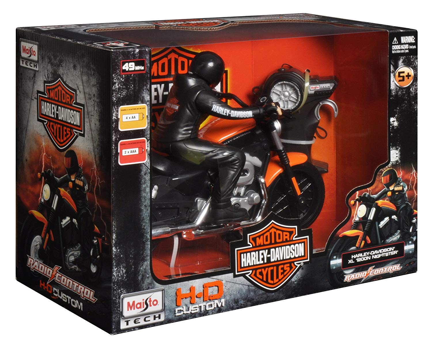 Maisto M81661 RC Harley Davidson Motorbike, Assorted Designs and