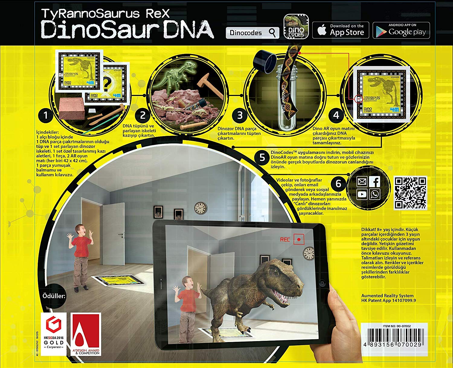 4M "Tyrannosaurus Rex Dinosaur DNA" Electronic Toy (Augmented Reality) - Image 3