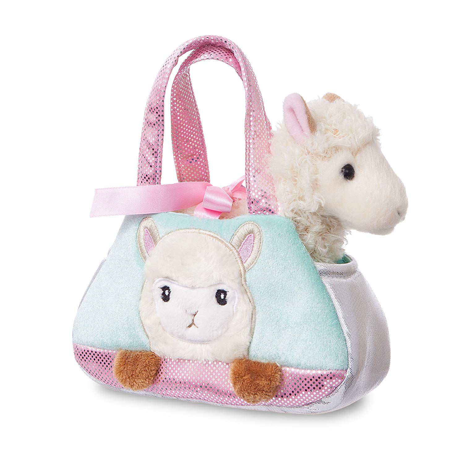 AURORA, 60935, Fancy Pal, Peek-A-Boo Alpaca, 8In, Soft Toy, (Pink, Blue, White) - Image 3