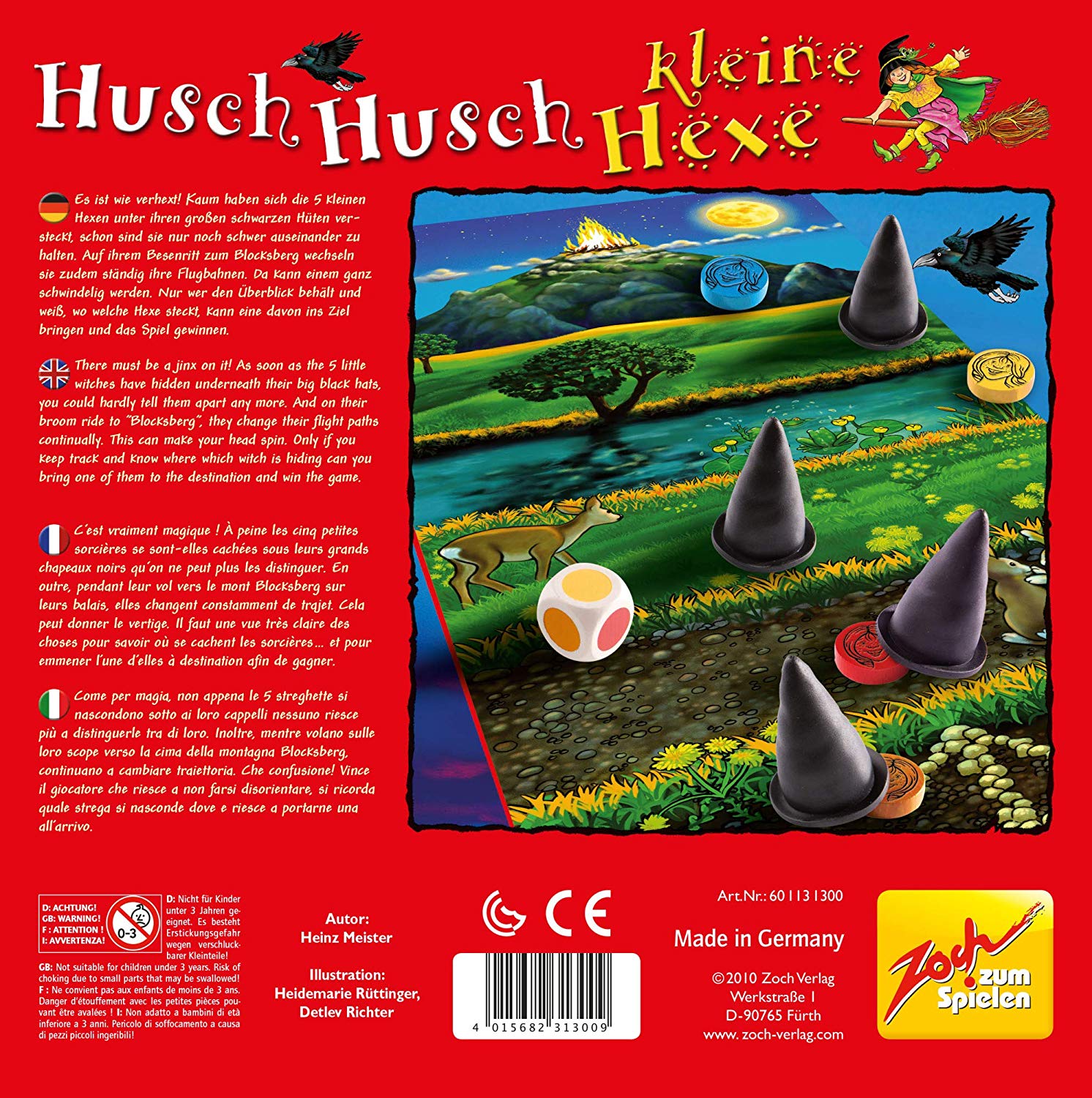 Gioco Zoch Husch Husch Kleine Hexe - Gioco Di Memoria Per Bambini Dai 3 Anni