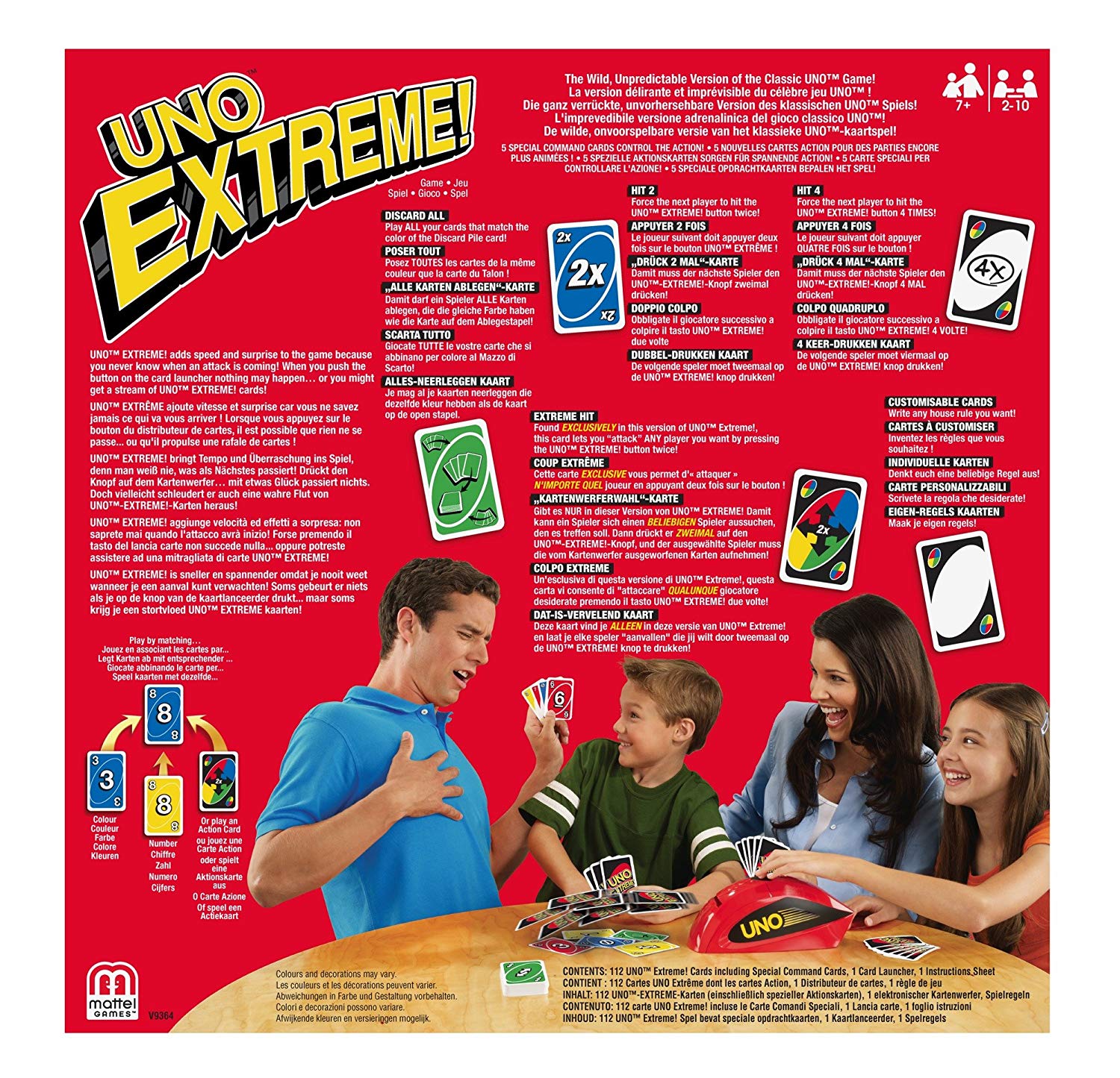 Uno Extreme Card Game with Electronic Launcher 