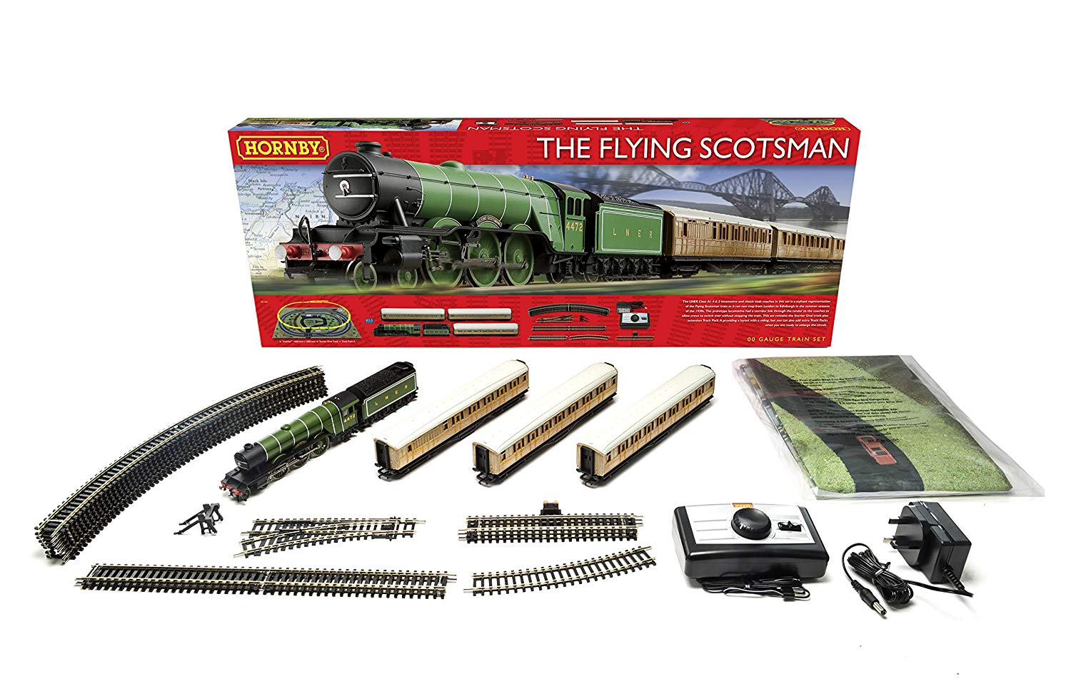 Hornby R1167 Flying Scotsman 00 Gauge Electric Train Set Toptoy