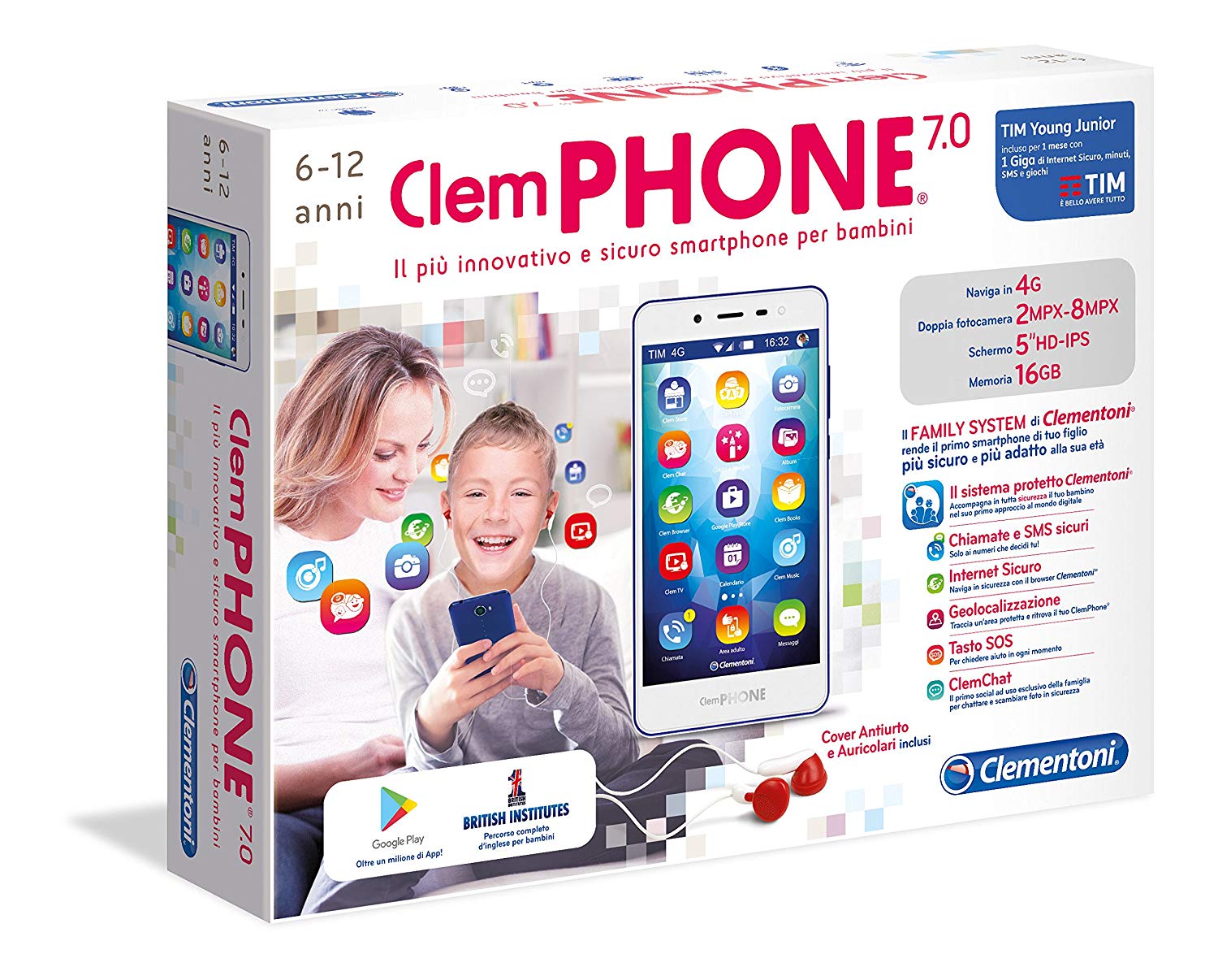 Clementoni clemphone 7.0 phone for children 