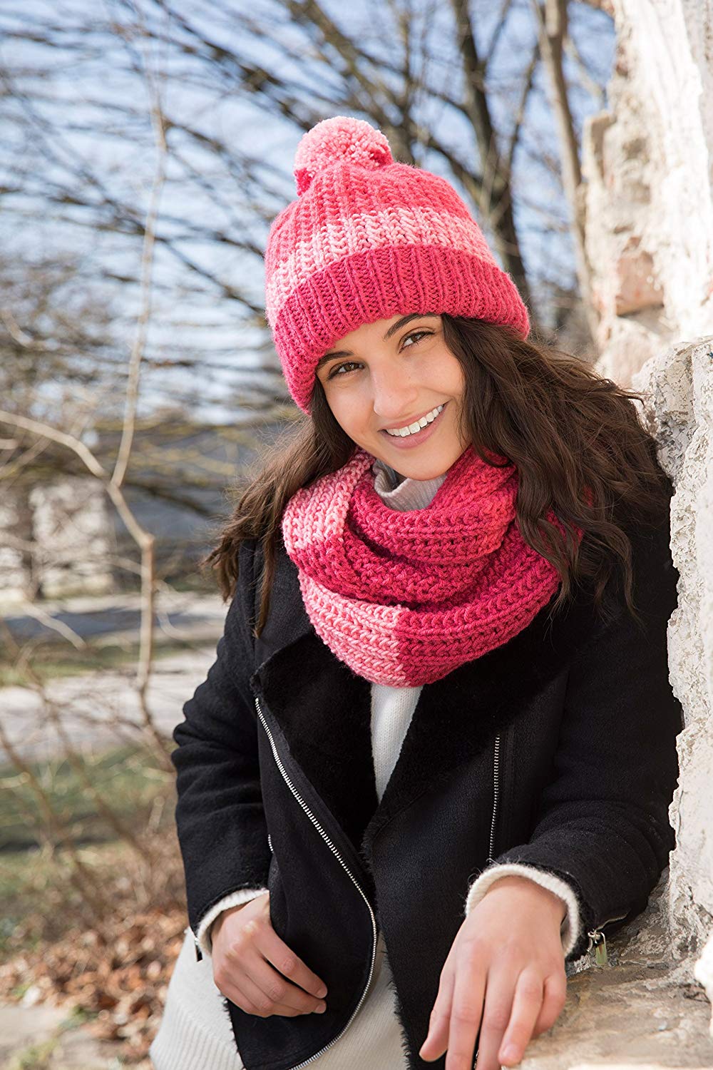 Gründl Lollipop Design Pack of 4 x 150 g Hand Knitting Wool/Yarn Ball 100% Polyacrylic, Pink Swirl, 24 x 24 x 10 cm - Image 3