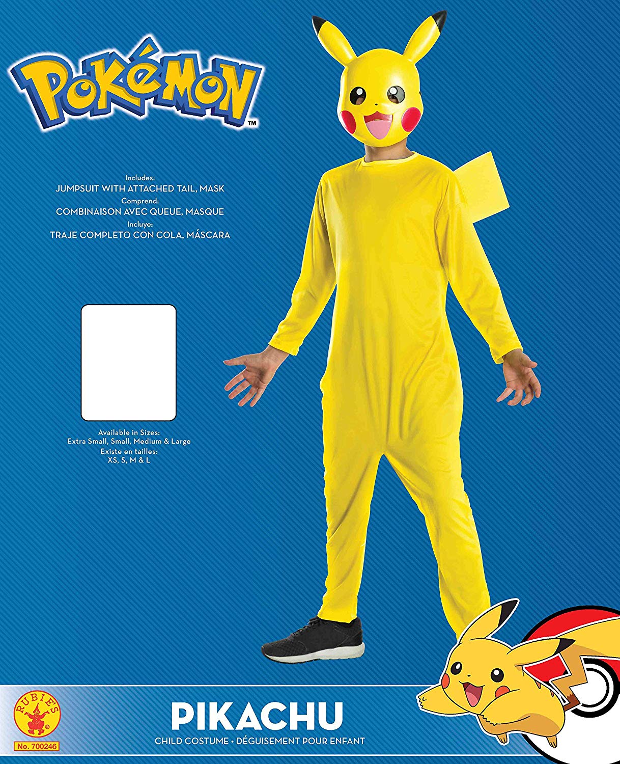 Rubie’s Official Pokémon Pikachu, Child Costume, Medium Age 57, Height