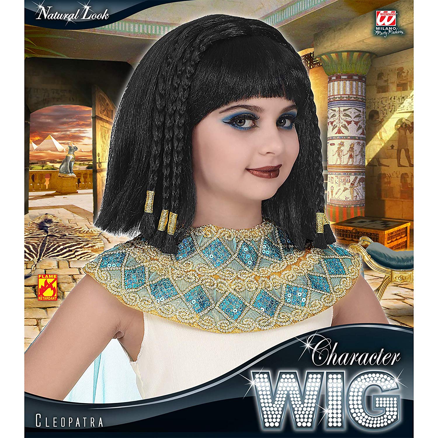 Widmann Cleopatra 46931 Children's Wig Black - Image 2