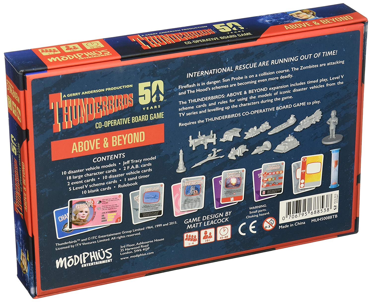 Modiphius MUH050089 Thunderbirds Board Game Expansion The Hood TopToy
