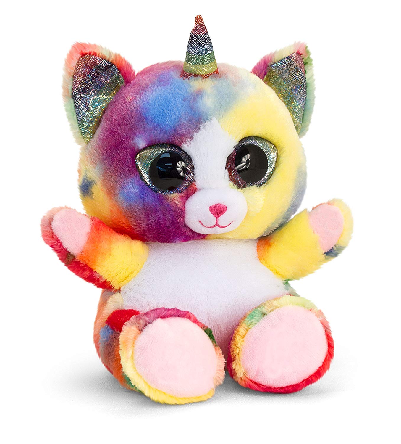 Keel Toys SF2303 Soft Toy Animotsu Unikitten, Multicoloured, 25 cm – TopToy