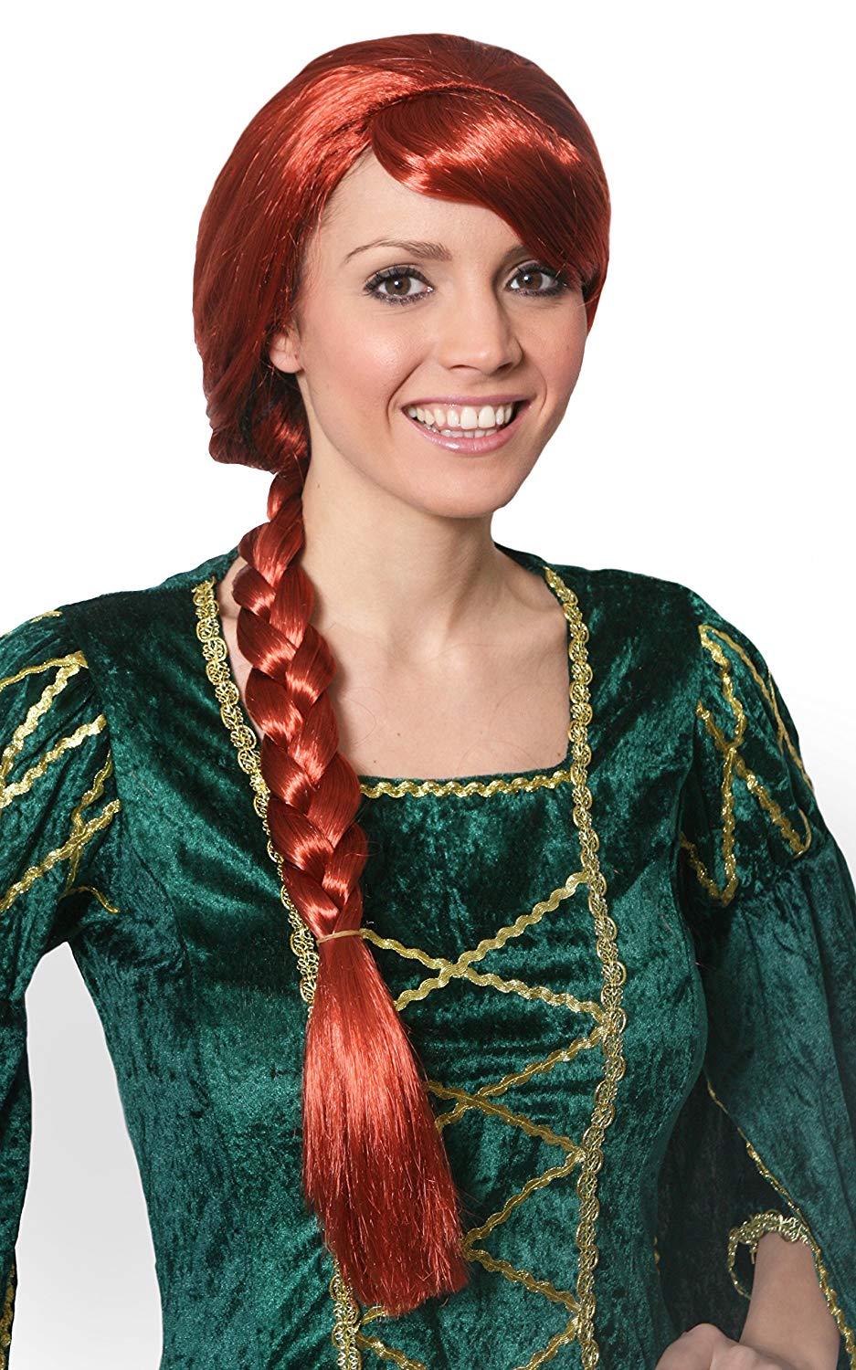 I Love Fancy Dress ILFD2061 Auburn Plait Wig Adults One Size Fits Most ...