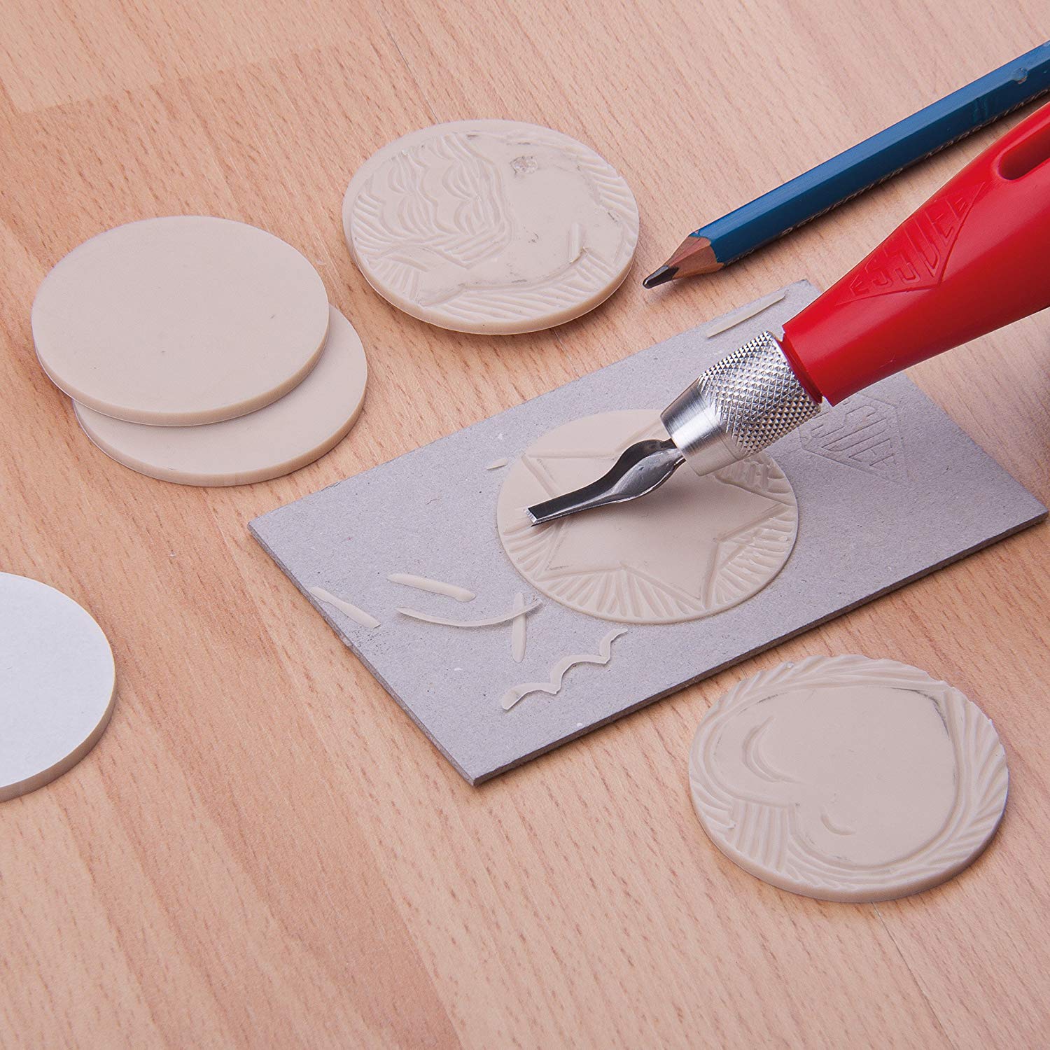 Essdee SelfAdhesive MasterCut Printing Stamps (For use with Lino