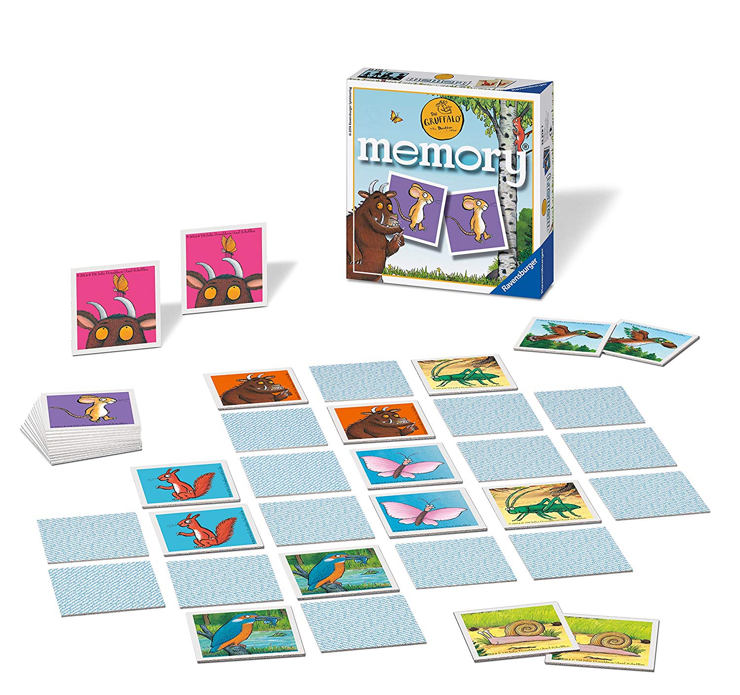 Ravensburger The Gruffalo Mini Memory Game Matching Picture Snap Pairs Game For Kids Age 3