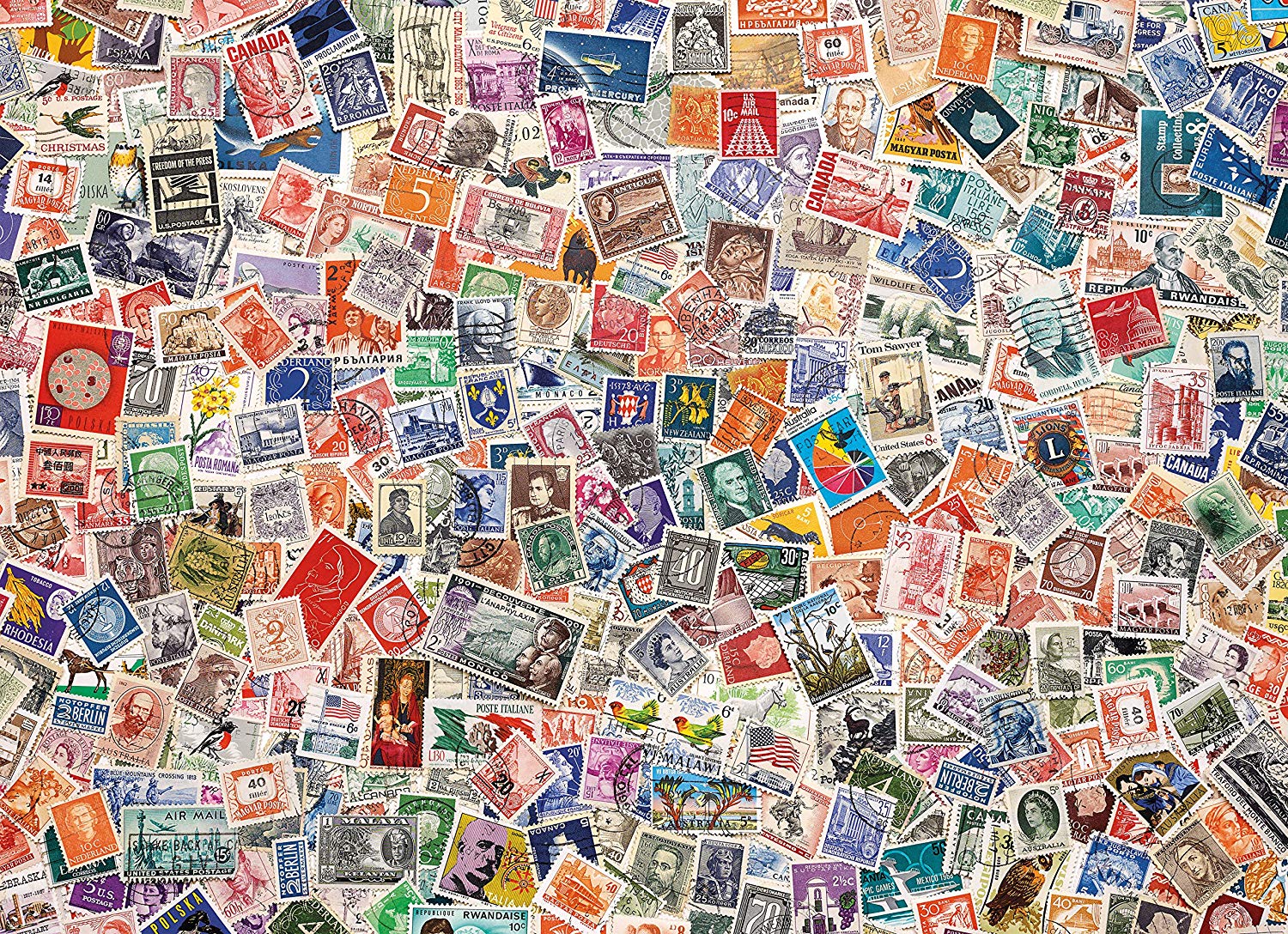 Пазл Clementoni High quality collection почтовые марки (39387), 1000 дет.