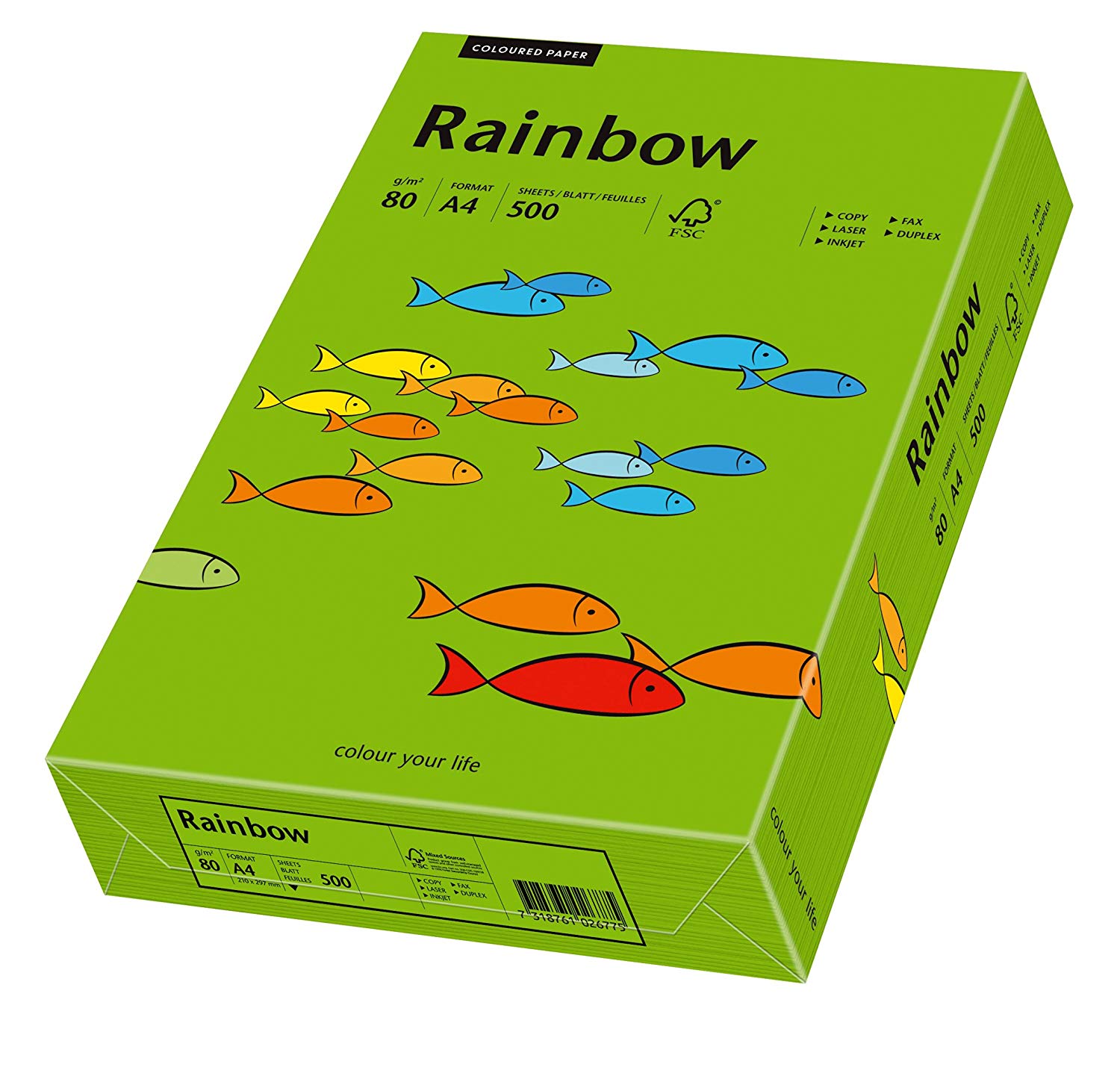 Бумага для офисной техники цветная. Бумага Rainbow 16 80г/м2 Канар/желт. Бумага копировальная. Бумага Радуга Silwerhof. Бумага а4 160 купить