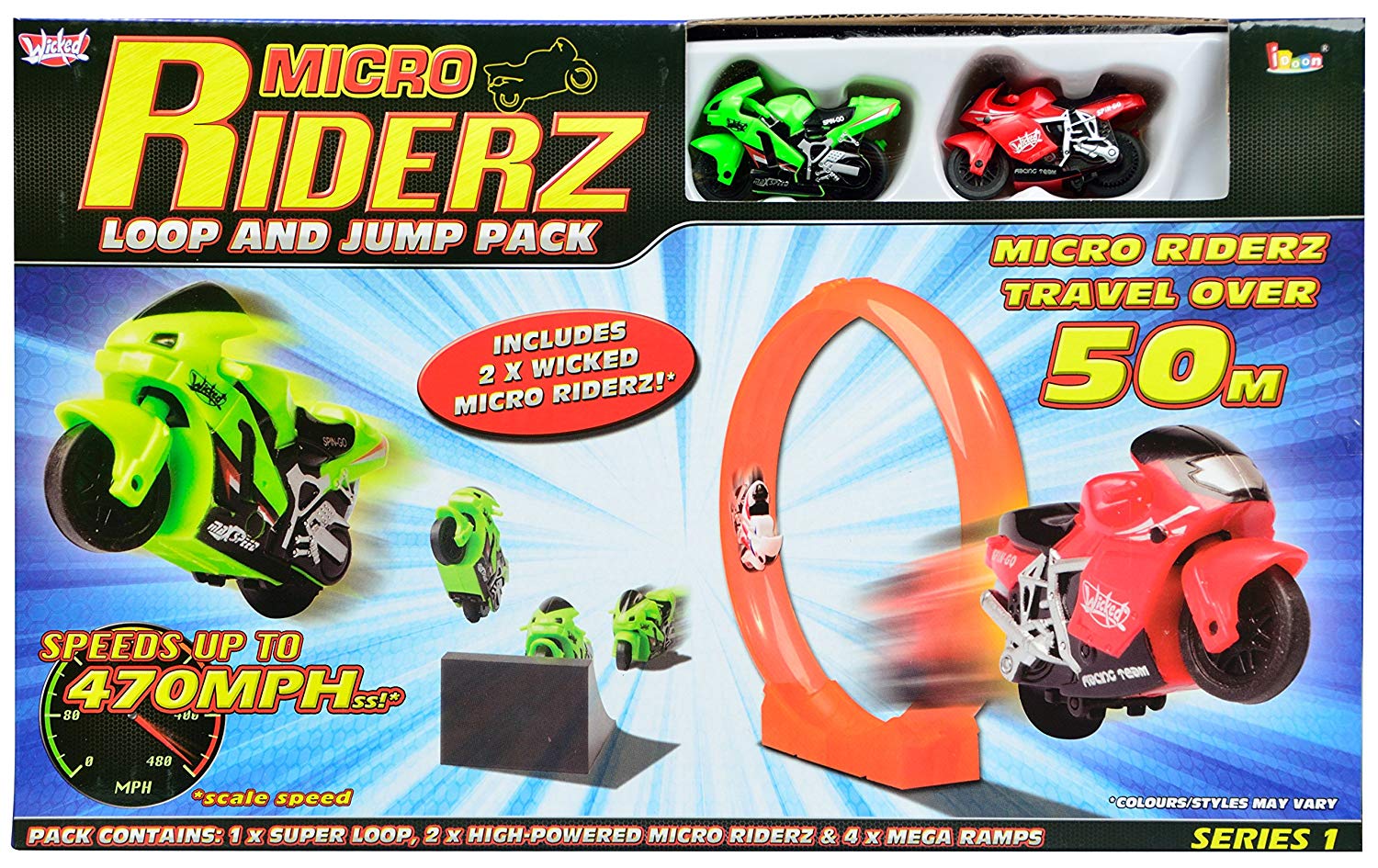 Wicked Micro Riderz Loop and Jump Pack – TopToy