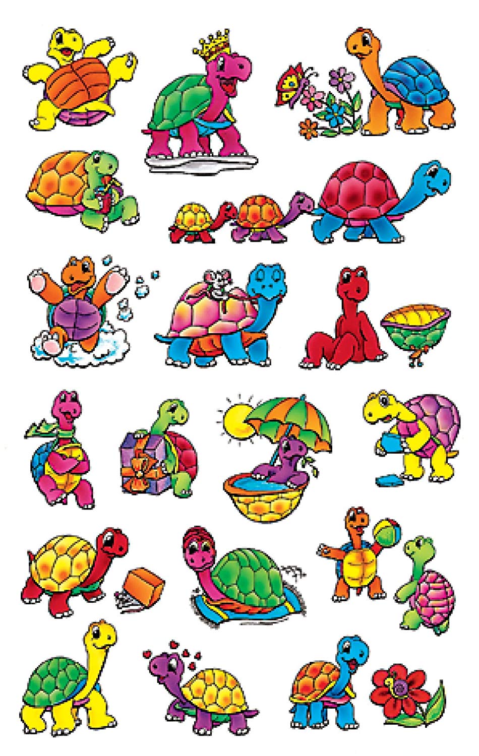 Avery Zweckform 53340 Children’s Stickers, Pack of 36, Tortoise Designs ...