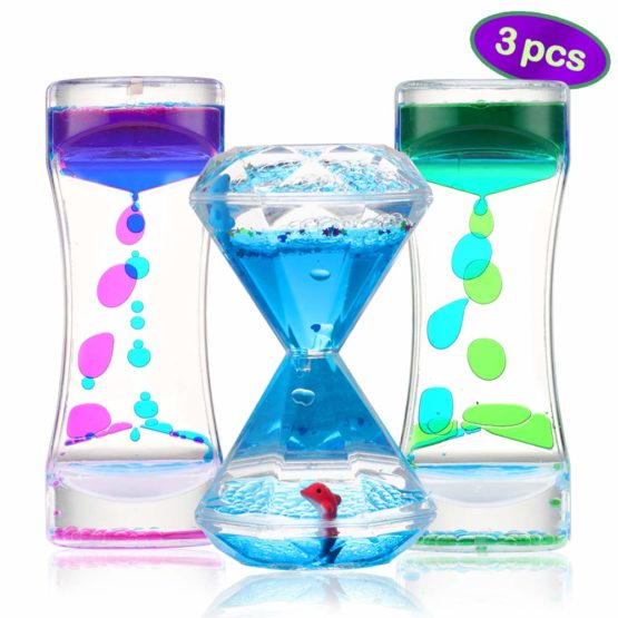 Sensory Liquid Motion Timer Toys 3 Pack for Kids and Adults, Lava Lamp