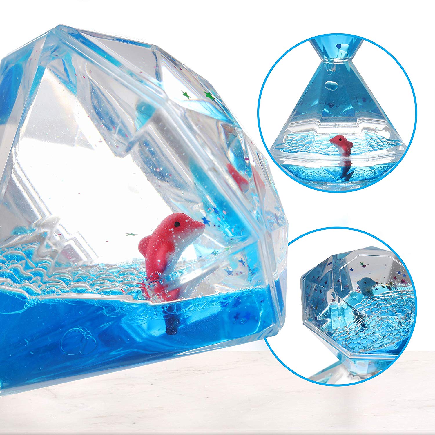 Sensory Liquid Motion Timer Toys 3 Pack for Kids and Adults, Lava Lamp