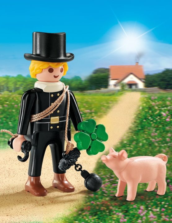 Cartolina D'epoca Augurale Portafortuna Quadrifoglio Ferro Di Cavallo Maiale - Foto 13